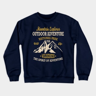 Mountain Explorer Adventure Spirit Crewneck Sweatshirt